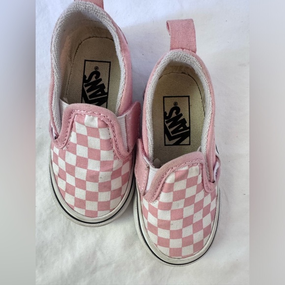 Infant Pink checkered Vans π - Picture 3 of 7